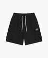 Marithé François Girbaud CLASSIC LOGO CARGO SWEAT SHORTS black