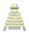 Cavish W U Neck Striped Star Knit Hoodie