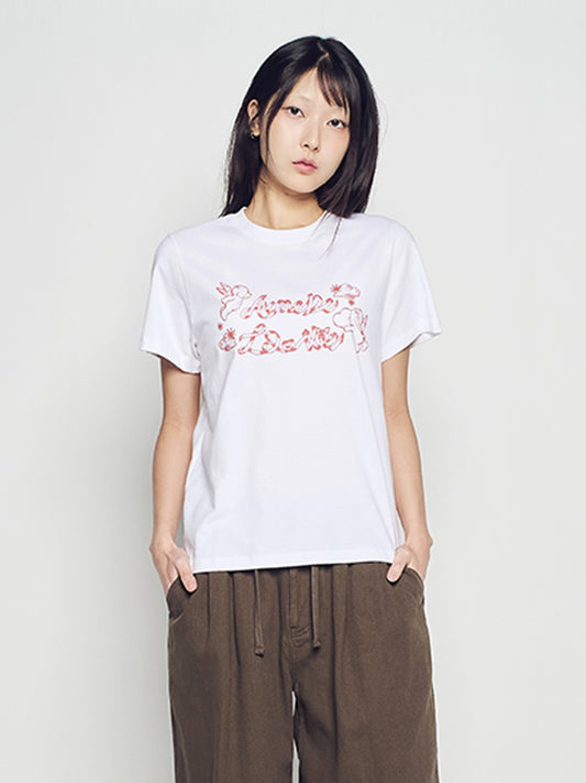 ADLV Woman Angel AC Bear Short Sleeve T-Shirt