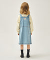 Marithé François Girbaud KIDS W A-LINE DENIM OVERALL SKIRT