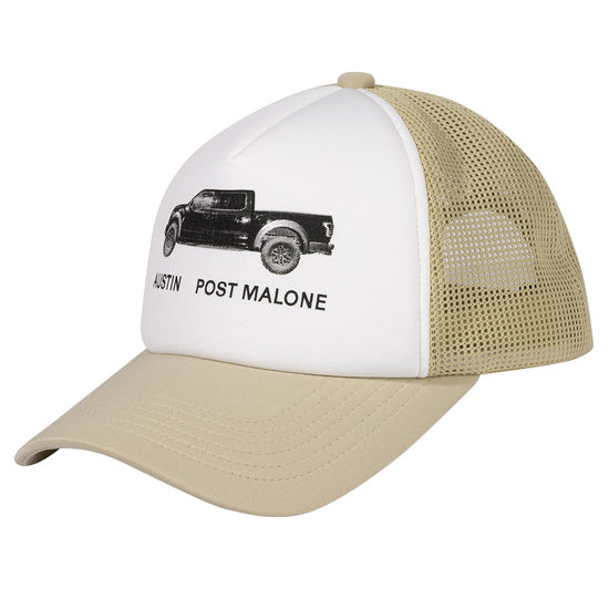 Mahagrid Truck Mesh Trucker Cap [Beige]