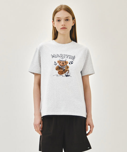 Marithé François Girbaud MARINE DRAWING DOODLE GRAPHIC TEE