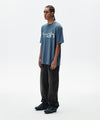 Mahagrid mah Cut Off Appliqué Tee [Blue]
