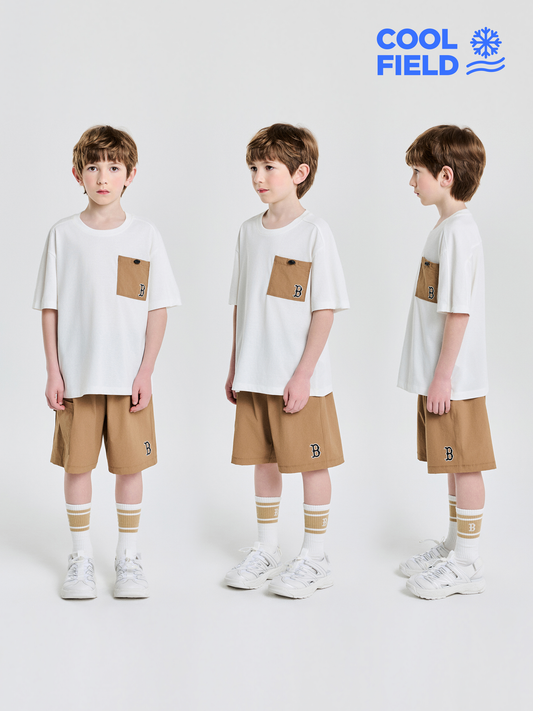 MLB [cool Field] Basic Outdoor Mesh Pocket T-shirt Set