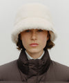 Marithé François Girbaud CLASSIC LOGO FUR BUCKET HAT