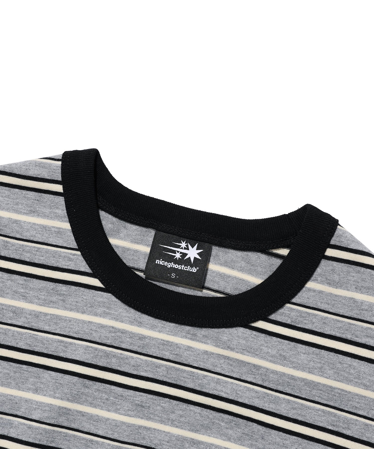 Nice Ghost Club Stripe 3 Star Basic Ringer Tee