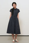 General Idea WOMAN Dolman Sleeve Belted Long Dress