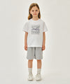 Marithé François Girbaud Kids Classic Logo Bermuda One Tuck Sweat Shorts Blue