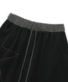Nice Ghost Club Big Star Logo Sweat Skirt [Black]