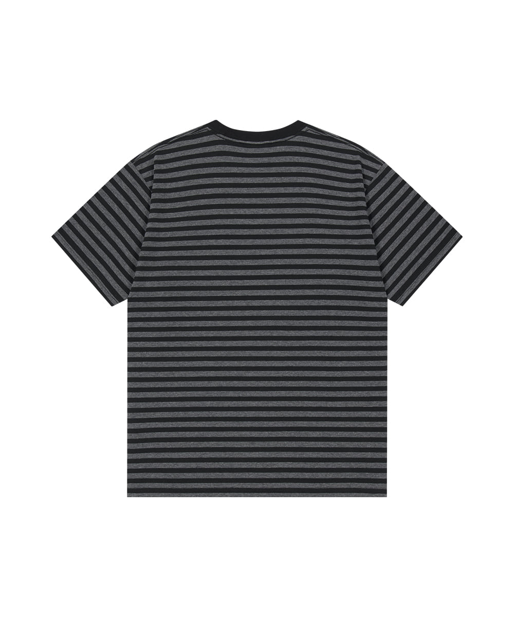 Mahagrid Stripe Slash Logo Tee