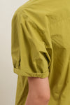 General Idea WOMAN Loose Fit Folded Sleeve Cotton Shirt