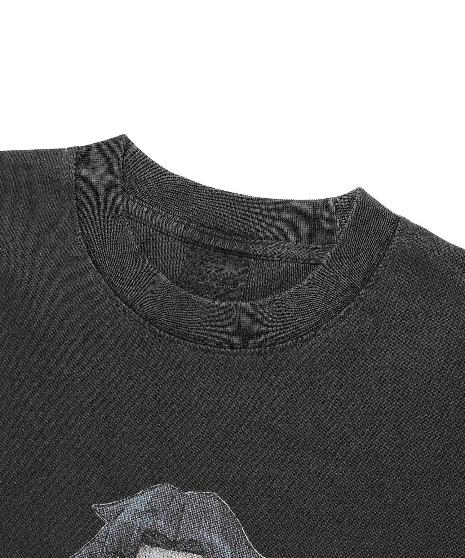 Nice Ghost Club Ghost Angels Poster Pigment Big Big Tee [Charcoal]