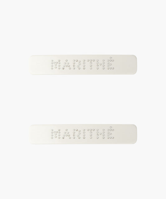 Marithé François Girbaud Regular Logo Metal Ball Hair Pin 2 Pack Ivory