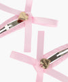 Marithé François Girbaud Kids W Ribbon Hair Pin 2-Pack Light Pink