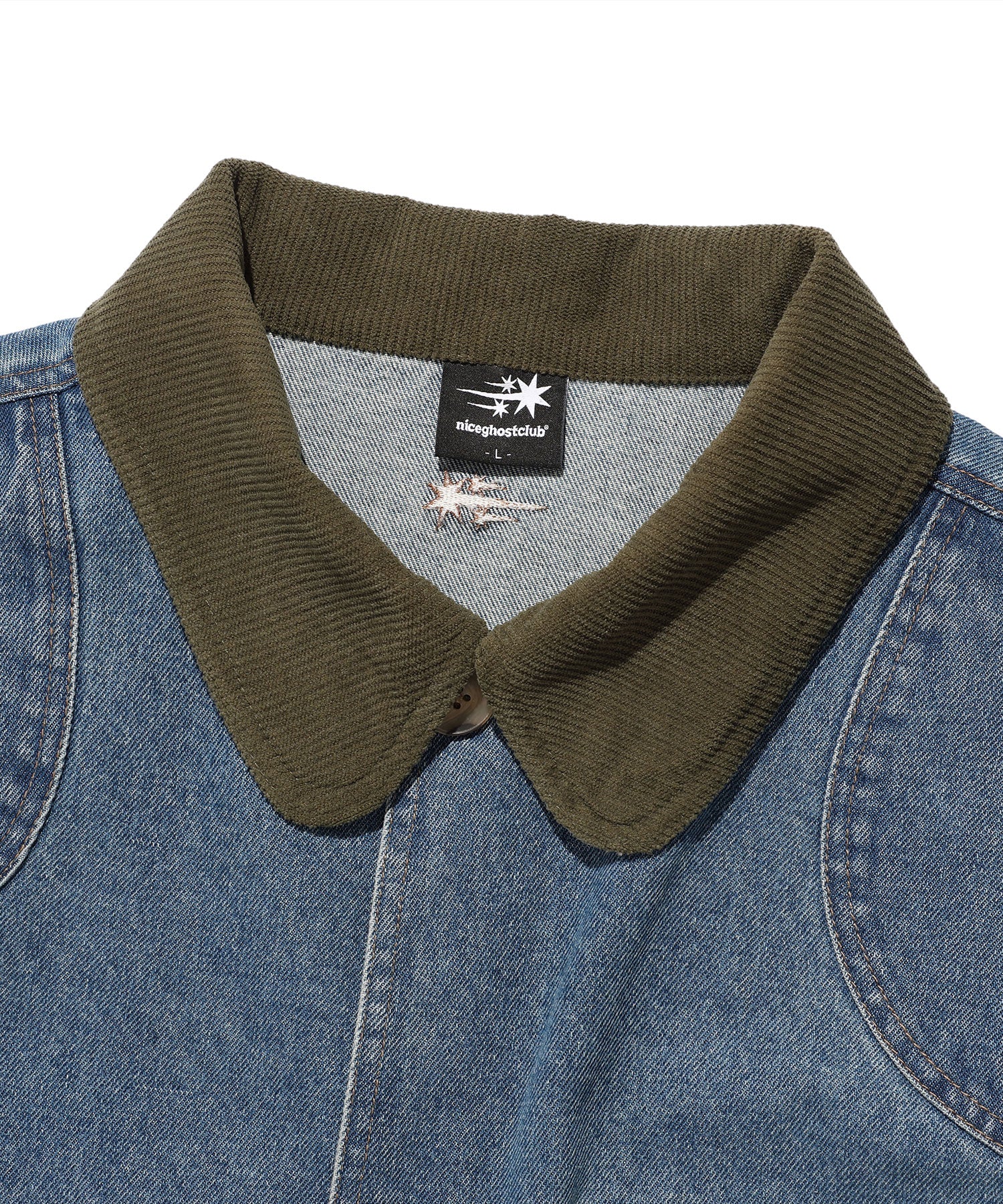 Nice Ghost Club Denim Work Car Coat
