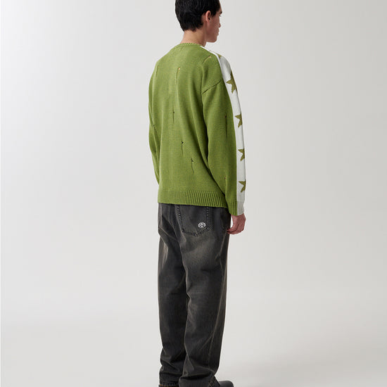 Mahagrid STAR CRASH KNIT CREWNECK
