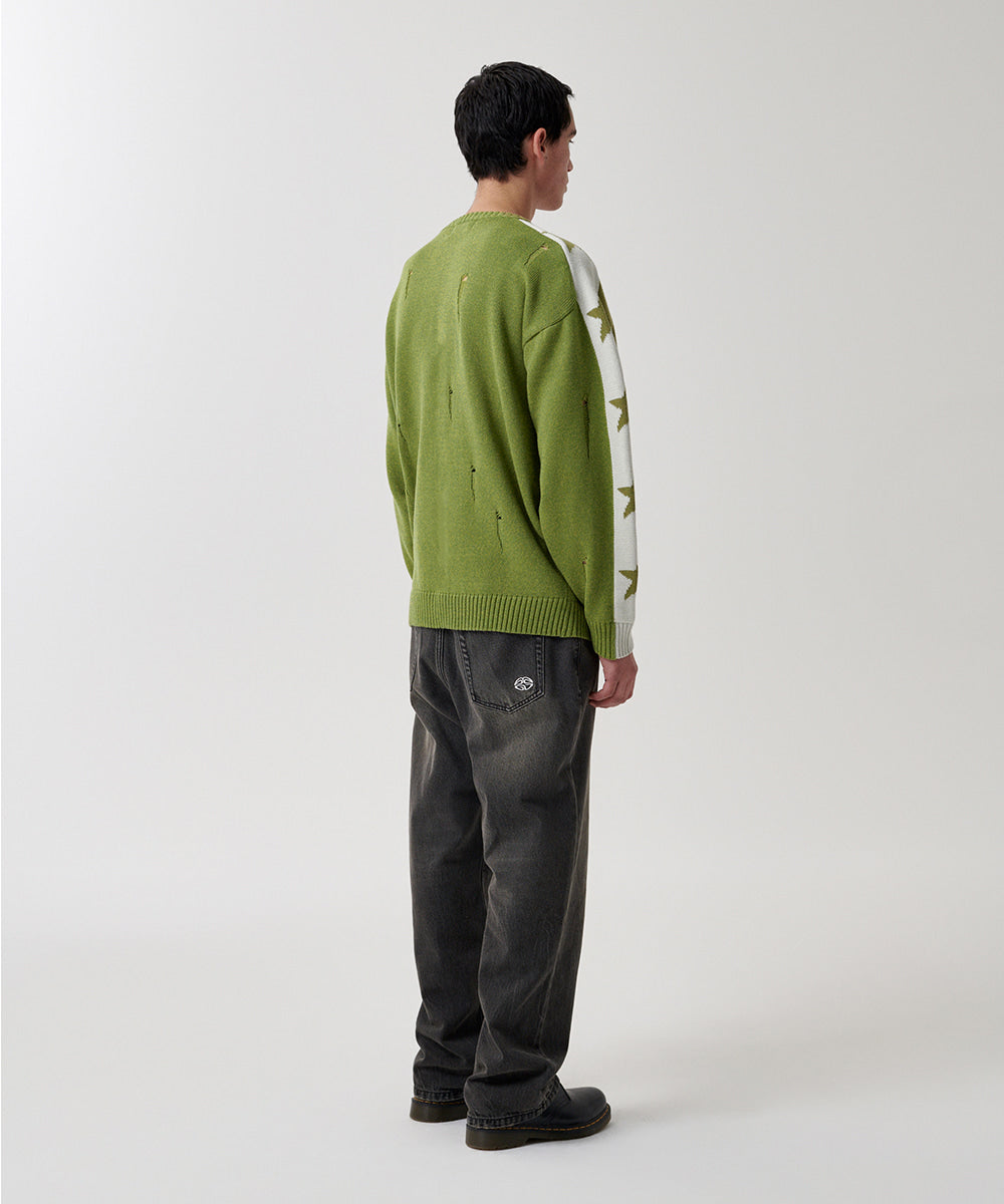 Mahagrid STAR CRASH KNIT CREWNECK