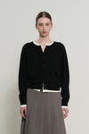 General Idea WOMAN Double Layered Crew Neck Cardigan