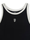 MLB Women's Basic Ringer Crop Sleeveless T-shirt