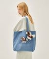 Marithé François Girbaud PONY CLASSIC LOGO ECO BAG SKY BLUE