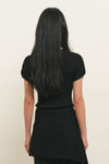 General Idea WOMAN Pleated Half Neck Knit Top