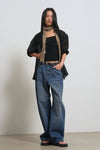 General Idea WOMAN Summer Wrinkle Sheer Shirt