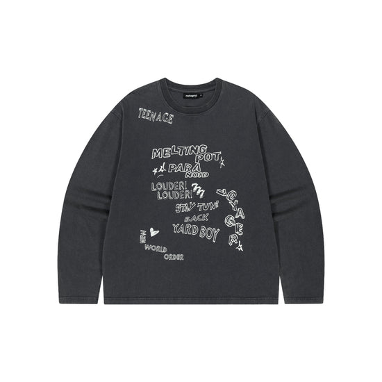 Mahagrid Washed 10 Years Long Sleeve Tee