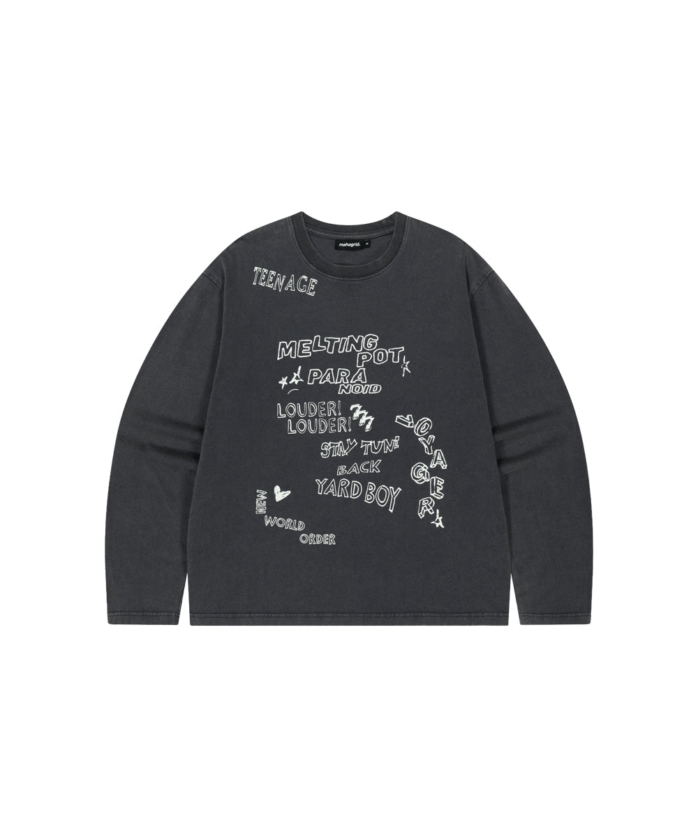 Mahagrid Washed 10 Years Long Sleeve Tee
