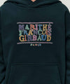Marithé François Girbaud Kids Doodle Classic Logo Hoodie (Brushed) Dark Green