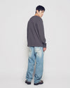 ADLV ADLV Henley Neck Waffle Long Sleeve T-Shirt
