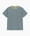 Marithé François Girbaud [6/19 예약발송] SMALL CLASSIC LOGO STRIPE RINGER TEE light green