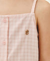 Marithé François Girbaud Kids Checked Sleeveless Blouse
