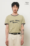 General Idea MAN WHEE Lettering Ringer Tee