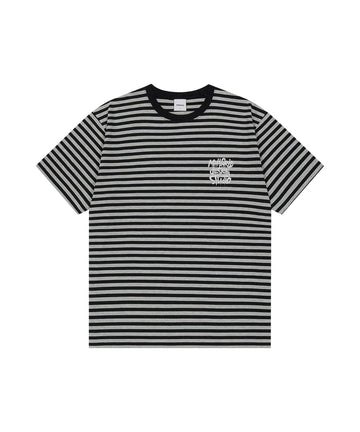 Mahagrid Stripe Slash Logo Tee