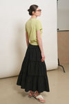 General Idea WOMAN Shirring Tiered Long Skirt