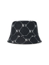 MLB Dia Monogram Jacquard Reversible Bucket Hat