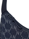 MLB Dia Monogram Denim Jqd Hobo Bag