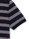 MLB Women's Varsity Stripe Crop Polo T-shirt