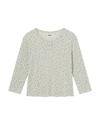AEAE Flower Henley Neck Tee