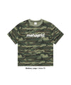 Mahagrid Camo Pattern Basic Logo Crop Tee