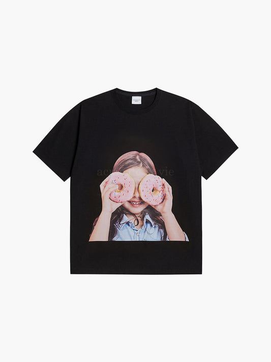 ADLV ADLV Baby Face Short Sleeve T-Shirt Donut 3