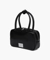 Marithé François Girbaud Classic Logo Square Mini Tote Bag Black