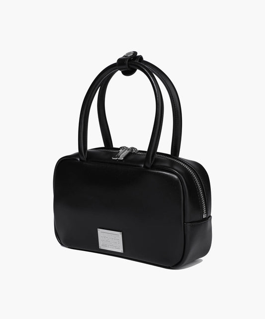 Marithé François Girbaud Classic Logo Square Mini Tote Bag Black
