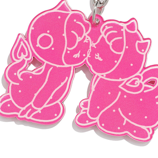 Nice Ghost Club Devil Dot Acrylic Keychain [Pink]
