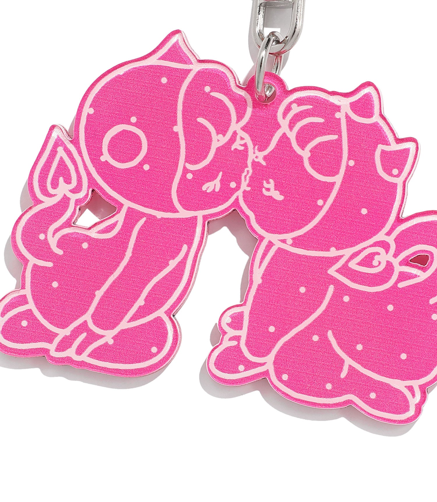 Nice Ghost Club Devil Dot Acrylic Keychain [Pink]