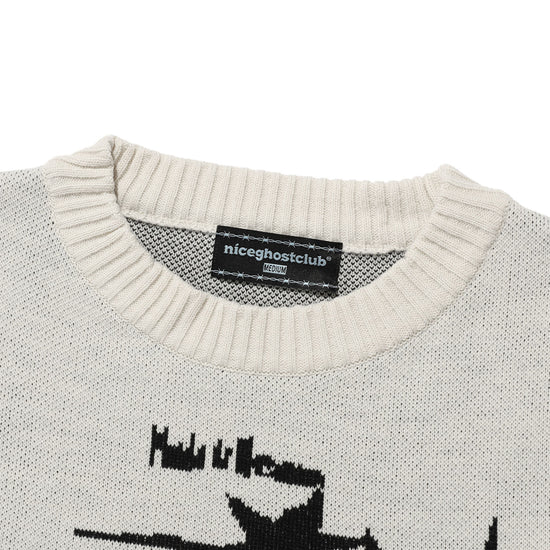 Nice Ghost Club Tornado Logo Knit