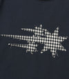 Nice Ghost Club 3 Star Applique 3/4 Sleeve Tee [Navy]