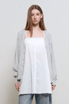 General Idea WOMAN Cotton Blend Saddle Shoulder Cardigan