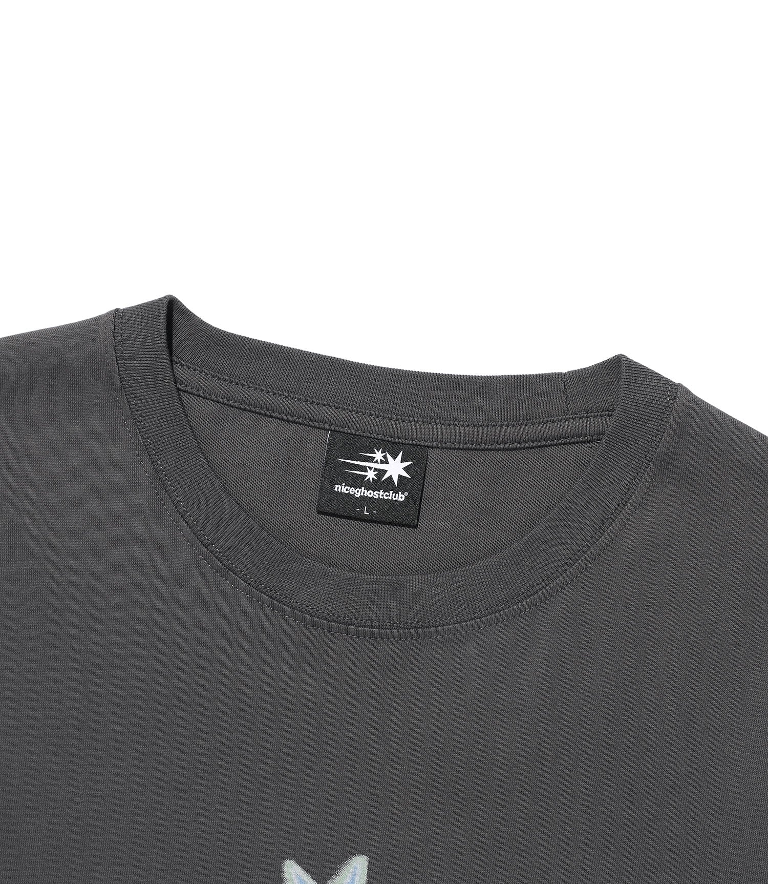Nice Ghost Club Drawing 3 Star Long Sleeve Tee