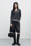 General Idea WOMAN Wide Bermuda Denim Pants